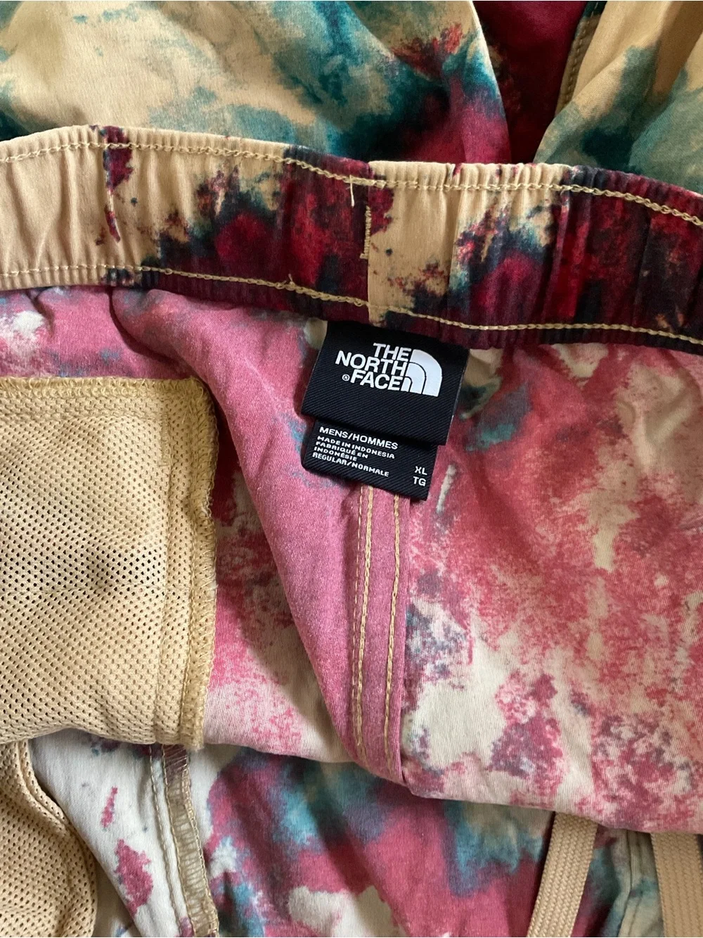 The North Face Men's Class V Pull-On Shorts Tie-dye size XL used as is